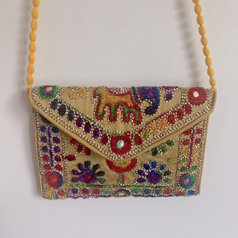 Embroidered Crossbody Bag